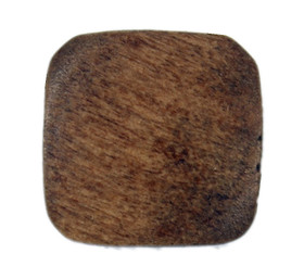 Square Light Brown Wooden Buttons - 15mm - 5/8 inch