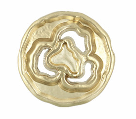 Golden Gold Cave Metal Shank Buttons - 18mm - 3/4 inch