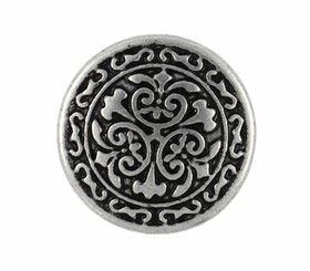 Celtic Flower Retro Silver Color - Shank Buttons -15mm - 5/8 inch