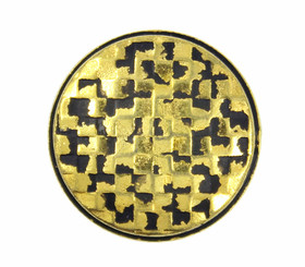 Lattice Antique Gold Metal Shank Buttons - 18mm - 11/16 inch