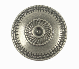 Roped Cone Nickel Silver Metal Shank Buttons - 20mm - 3/4 inch