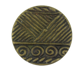 Cute Abstract Painting Pattern Antique Brass Shank Buttons - 23mm - 7/8 inch