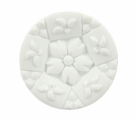 Sakura and Petals White Resin Buttons - 22mm - 7/8 inch