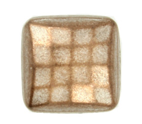 Square Lattice Copper Silver Metal Shank Buttons - 9mm - 5/16 inch