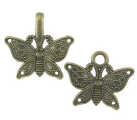 Butterfly Cloak Clasp Antique Brass Fasteners