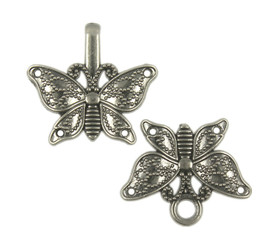 Butterfly Cloak Clasp Gunmetal Fasteners