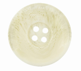 Beige Feather Pattern Resin Buttons - 34mm - 1 5/16 inch