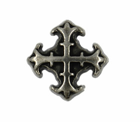 Cross Crosslet Nickel Silver Metal Rivet Set - 15mm - 3/8 inch