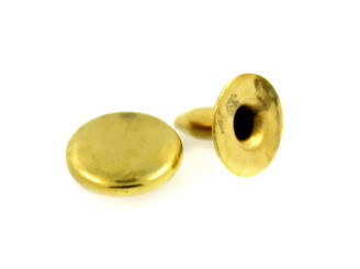 Brass Metal Rivet Sets - 7mm - 1/4 inch
