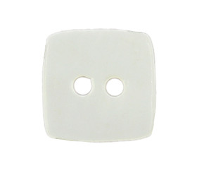 Square White Shell Buttons - 10mm - 3/8 inch