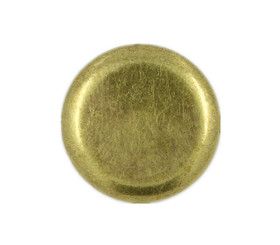 Flat Antique Brass Metal Shank Buttons - 20mm - 3/4 inch