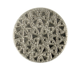 Mosaics Pattern Gunmetal Metal Shank Buttons - 20mm - 3/4 inch