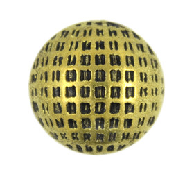Lattice Antique Gold Domed Metal Shank Buttons - 18mm - 11/16 inch