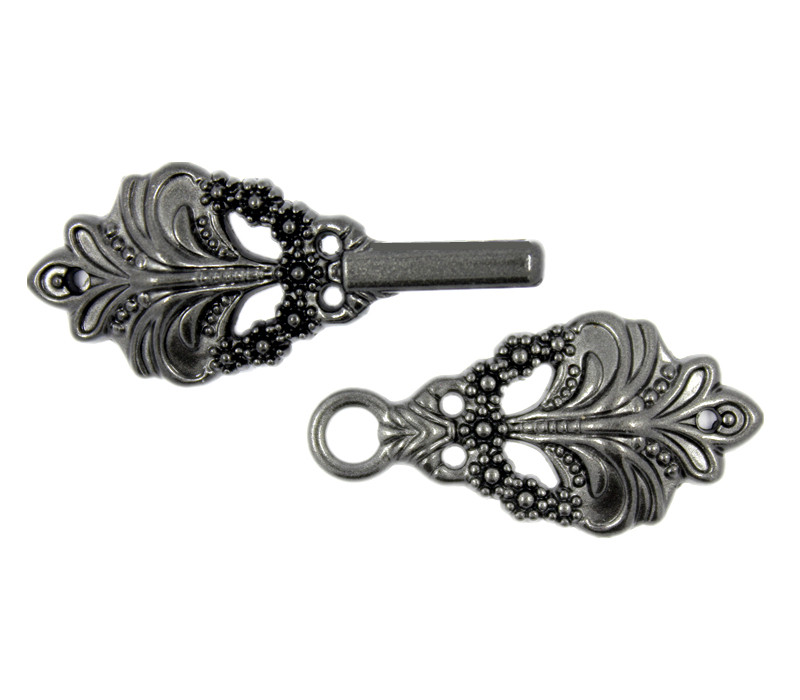 Bouquet Cloak Clasp Black Gunmetal HOOK And EYE Fasteners