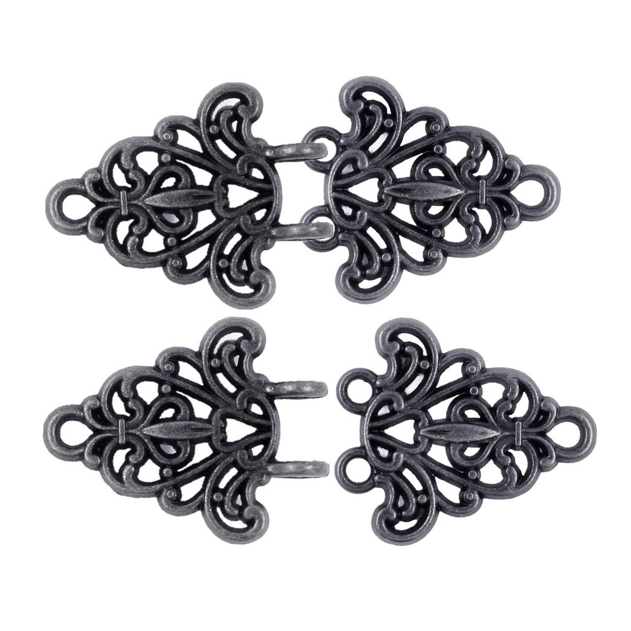 color- blacksilver Cloak clasps