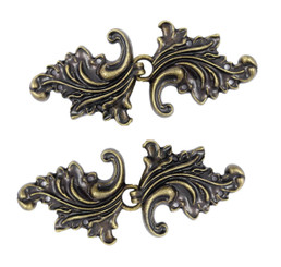 Asymmetric Acanthus Leaf Cloak Clasp Hook And Eye Antique Brass Fasteners