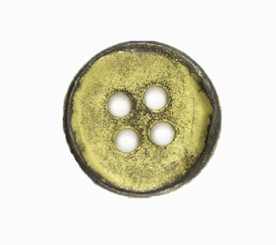 Gunmetal Yellow Metal Hole Buttons - 13mm - 1/2 inch