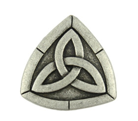 Trinity Knot Antique Silver Metal Shank Buttons  - 20mm - 3/4 inch