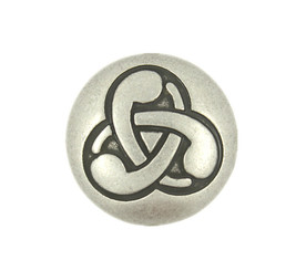Celtic Swirls Antique Silver Metal Shank Buttons  - 15mm - 5/8 inch