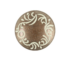 Floret Wreath Copper Metal Shank Buttons - 22mm - 7/8 inch