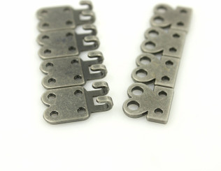 Double Hooks Cloak Clasp Nickel Silver Fasteners.