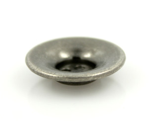 Funnel Shaped Nickel Silver Hole Buttons - 25mm - 1 inch
