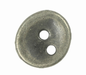 Asymmetric Nickel Silver Hole Buttons - 15mm - 5/8 inch