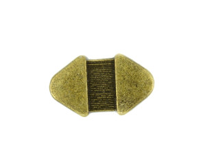 Two Triangles Antique Brass Metal Shank Buttons - 20mm - 3/4 inch