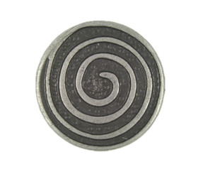 Swirl Metal Shank Buttons in Gunmetal Color - 20mm - 3/4 inch