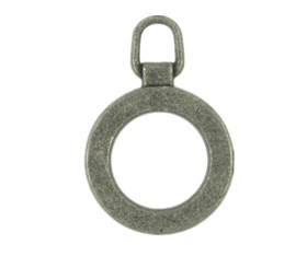 Ring Metal Pendants Antique Silver - 27mm - 1 1/16 inch