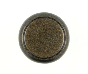 Round and Circle Brown Metal Shank Buttons - 23mm - 7/8 inch