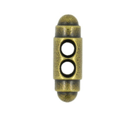 Antique Brass Metal Hole Toggles - 35mm - 1 3/8 inch