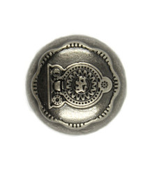 Nickel Silver Sri Lanka Emblem Metal Shank Buttons - 18mm - 11/16 inch