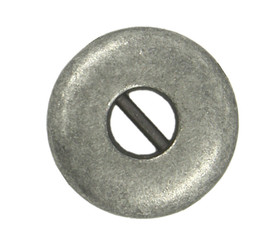 Nickel Silver Straight Bar Broad Border Metal Buttons - 11mm - 3/8 inch
