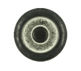 Gunmetal White Concentric Metal Shank Buttons - 18mm - 11/16 inch