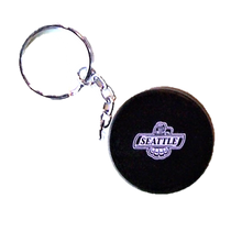 HOCKEY PUCK KEYCHAIN