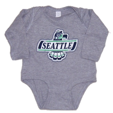 THUNDERBIRDS HOCKEY LONG SLEEVED ONESIE GRAY