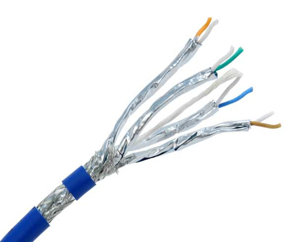 Cat8 1 Bulk Ethernet Cable 500 40g Cmr 23awg Solid Copper Dual Shielded S Ftp Txm Manufacturing