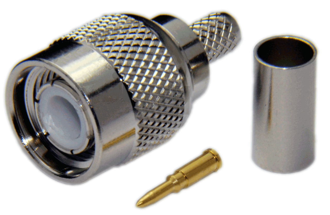 TNC Male Connector For LMR240 / LOW240 / RG8x Crimp Connector with