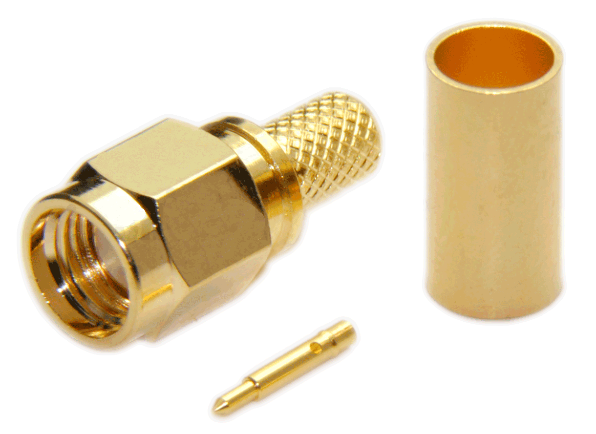 LMR-195 SMA Female Bulkhead to SMA Male Connector Extension Cable LMR195 1 Meter