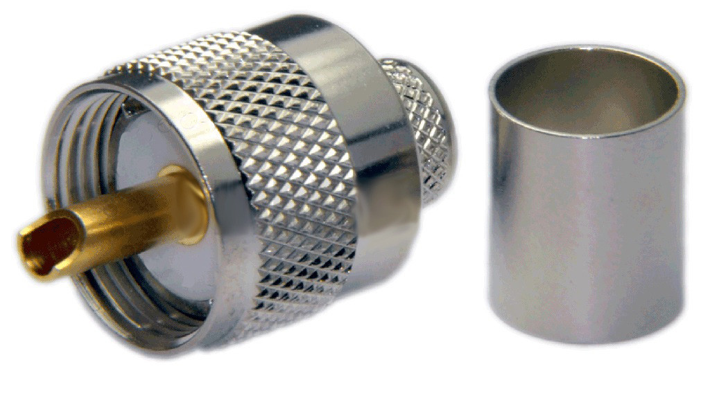 PL259 Male Straight Type Connector For LMR400 / LMR400UF / LOW400 /RG8U