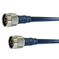 LMR-195 Type Jumper N Male to N Male 1.5' (18") - Low Loss Coax Cable - L195NMNM001.5F