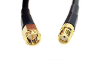LMR®-195 Type SMA Male to SMA Female 80ft Low Loss Coax Cable Jumper- L195-SMAF-SMAM-80F