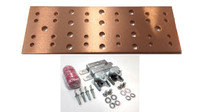 BBTMGB412K1 - 12" Main Ground Bar Assembly and Hardware Kit (no lugs)