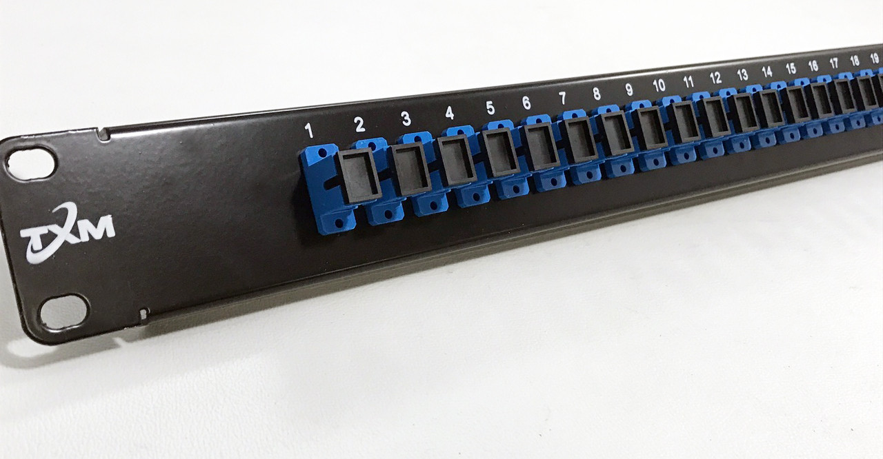 FAP1RU24SCU 1RU 24 PORT RACK MOUNT ADAPTER PLATE W/ 24 SC SIMPLEX