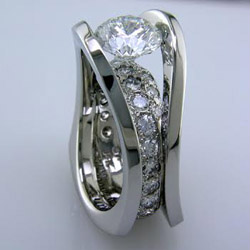 White Gold Diamond Engagement Ring