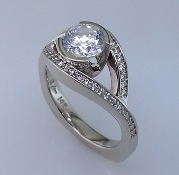 Diamond Engagement Wedding Ring