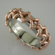 For the modern man, this ring is out of this world. 14 karat White Gold band with Rose Gold lattice pattern. Inside rounded band makes for added comfort.
This ring is a 10 1/2 and 7mm wide. This ring is custom made in your finger size, and takes about 2 weeks to create.
This is a special order item. Please call us to customize this ring just for you.
Designed, and created in our studio by the artist Stuart J. For the modern man, this ring is out of this world. 14 karat White Gold band with Rose Gold lattice pattern. Inside rounded band makes for added comfort.
This ring is a 10 1/2 and 7mm wide. This ring is custom made in your finger size, and takes about 2 weeks to create.
This is a special order item. Please call us to customize this ring just for you.
Designed, and created in our studio by the artist Stuart J.