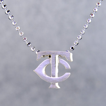 Inspired by today's modern woman, each pendant representing the 30 MLB teams captures the heart and spirit of every city and fan. Little Minnesota Twins pendant in solid Sterling Silver measures 1/2 inch long, and comes on a sparkling sterling silver ball chain, 18 inches long. Also available in 14 karat Yellow and Rose gold. What's your favorite team?

Designed and handcrafted by Alex Woo in New York City.