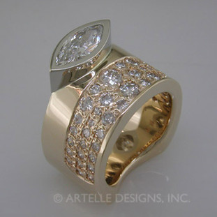 Ladies diamond engagement ring- wed 38